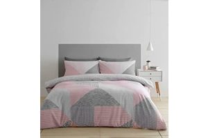 Fundas Nordicas Gris Y Rosa